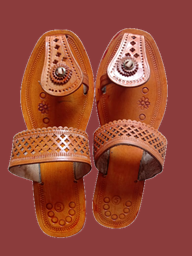 Picture of Elevate Your Style with Women's Beautiful Kolhapuri Leather Footwear - Perfect for Parties and Outdoor Wear
